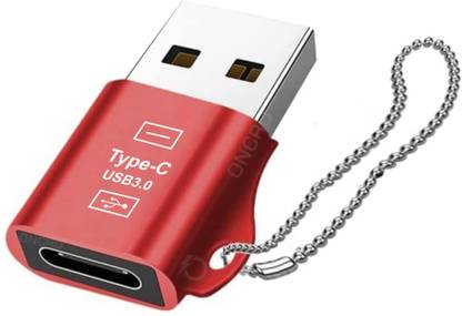 ONCRO Red Chain, Type c to usb female Usb to c connector c charging adapter converter otg Phone Converter