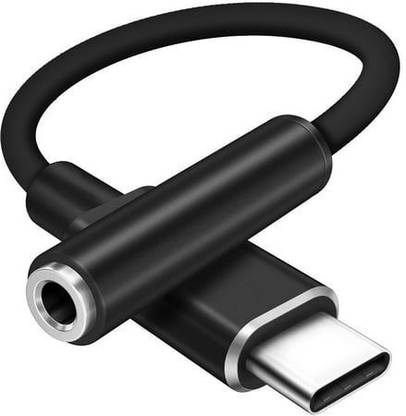 Nexanum Black USB-C HEADSET JACK ADAPTOR Phone Converter