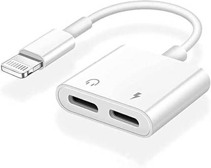 ONCRO White 2 in1 Audio Splitter Earphone Converter & Phone Charger Phone Converter