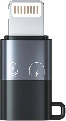 Sreebalaji Grey Lightning Male to Type C Female Connector Adapter OTG iPhone Phone Converter