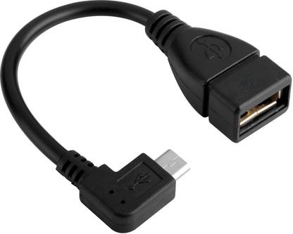 C&E  TV-out Cable Right Angle Micro USB OTG to USB 2.0 Adpater