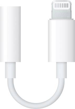StyleGlam White Apple MFi Certified) Lightnin.g to 3.5 mm Headphone Jack Adapter for i-Phone Phone Converter