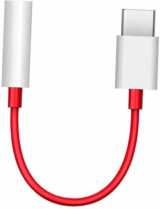 RECTITUDE Red USB C to 3.5mm Headphone Adapter, HiFi Type C to Aux Audio Jack, Hi-Res Portable Phone Converter