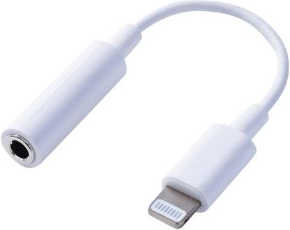 Eewe White Audio Jack Adapter | Lightning to 3.5mm Cable for Music & Calls Phone Converter