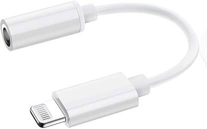 Eewe White 3.5mm Audio Cable Adapter | Lightning to AUX Converter for Music Phone Converter