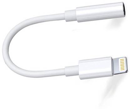 Hespa White Plug & Play AUX Adapter | Lightning to 3.5mm Jack Phone Converter