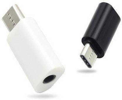 Red Champion Multicolor Type C to 3.5mm Headphone Jack Adapter, Convert for iPad PRO, Huawei Pack -2 Phone Converter