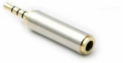 TECHGEAR Silver 3.5mm Male to 2.5mm Female/2.5mm Male to 3.5mm Female Stereo Audio Adapter Phone Converter