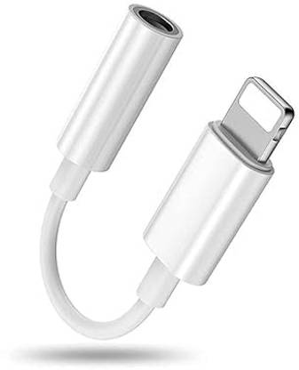 Mudo Supported i Phone 14 13 12 11 XR XS Max X Lightning to 3.5mm Audio Adapter | Crystal Clear Sound for Headphones Phone Converter