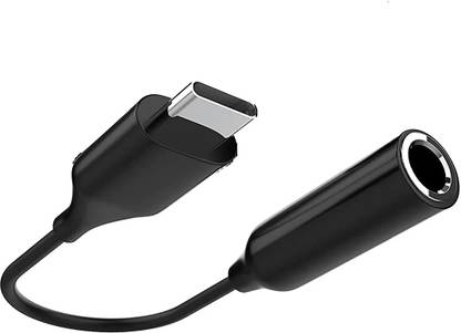ASTOUND Black Type-C to 3.5 MM Jack for Galaxy A73 5G Phone Converter