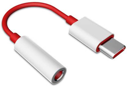 RECTITUDE Red USB Type C to 3.5mm Jack Headphone Adapter USB C to 3.5 Audio Aux Phone Converter