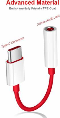 Octrix OnePlus Type C to 3.5 mm Jack Audio Connector Noise Cancelling Headphones Jack Converter Splitter Audio Adapter Phone Converter