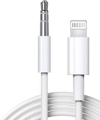 SANNO WORLD White Aux Cord for iPhone, 3.3ft Lightning to 3.5 mm Headphone Jack Adapter Phone Converter