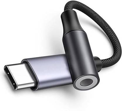 HOMEMO For IPhone 15 Series&Galaxy A&F&M&S Series&Redmi&OnePlus&Google&Nothing(Grey) Type C to 3.5 mm Jack Adapter DAC Mobile Compatible Headphone Stereo Audio Aux Phone Converter