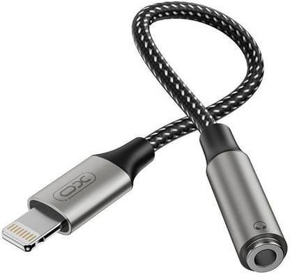 xo Black Lightning to 3.5mm Connector Phone Converter