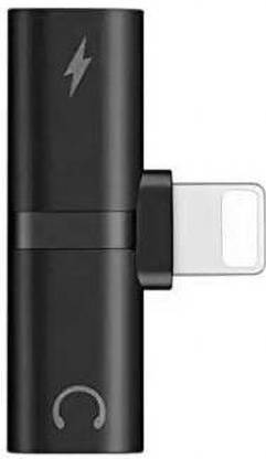 SANNO WORLD Silver, Black 2 in 1 Headphone & Charger Splitter Connector for lighting Phone Converter