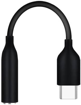 ankSONline Black Type C to 3.5mm Headphone Adapter for Samsung S23, S23 Plus, S23 Ultra Phone Converter