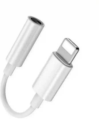 Hespa White Lightning to AUX Adapter | 3.5mm Audio Cable Converter Phone Converter