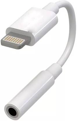 Velmi White 3.5mm Headphone Adapter – Seamless Audio for Lightning Devices Phone Converter