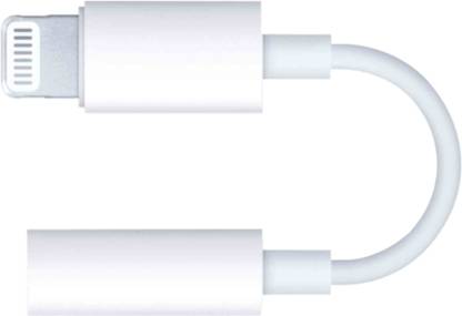 UBRONIK White Lightning to 3.5mm Male Audio Jack Phone Connector Phone Converter