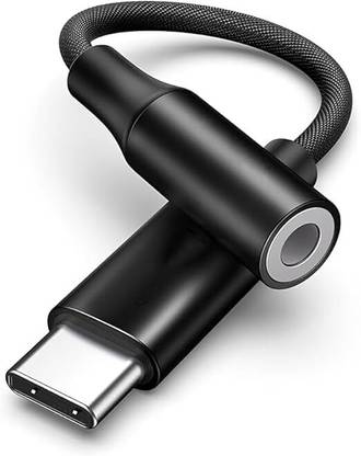 HOMEMO For IPhone 15 Series&Galaxy A&F&M&S Series&Redmi&OnePlus&Google&Nothing(Black) Type C to 3.5 mm Jack Adapter DAC Mobile Compatible Headphone Stereo Audio Aux Phone Converter