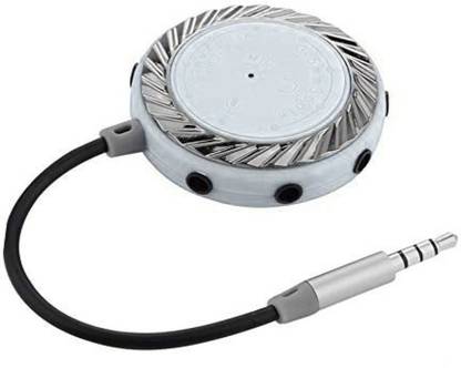 Iris Grape White ® 3.5MM Jack 9-Way Multi Earphone Headphone Mike Splitter Phone Laptop Audio Phone Converter