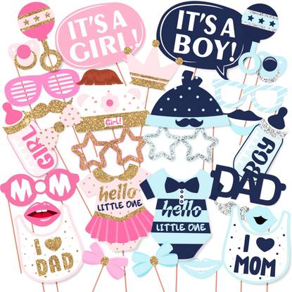 Wobbox Baby Shower Props, Baby Shower Banner, Baby Shower Decoration Items (FP76) Photo Booth Board