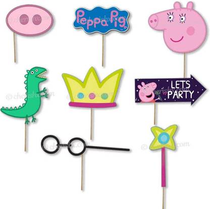 uncle gifts Peppa Pig Photo Booth Party Props Photo Booth Board