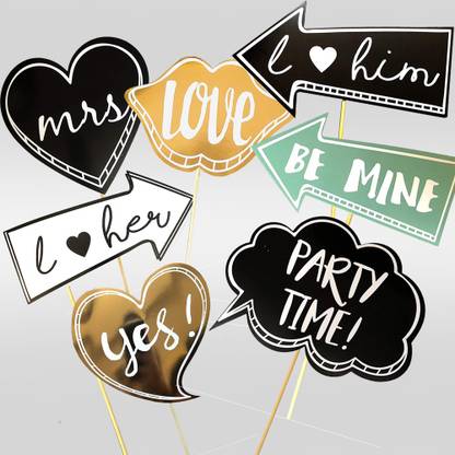 Propsicle Bachelorette Selfie Photo Booth Props/Bride and Groom wedding Photoprops/Couple PhotoBooth Props/Spinster, Bride to be, groom to be Party Props/Kit Hen Night Set Photo Booth Board - Pack of 15 Photo Booth Board