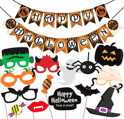 Wobbox Halloween Props, Halloween Banner, Happy Halloween decorations (FP938) Photo Booth Board