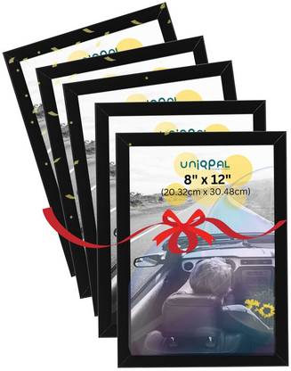 UNIQPAL A4 Size Black Photo Frame 12 inch A4 Photo Frame Set of 5