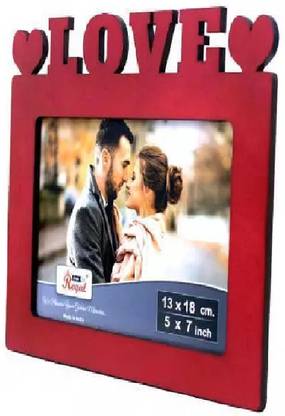 PRKCreations Amazing photo frame_red 6 inch Amazing photo frame, wooden