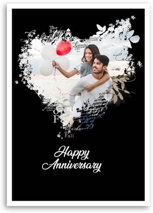 prints club customized anniversary photo frame 13x9 inch 1 inch anniversary photo frame