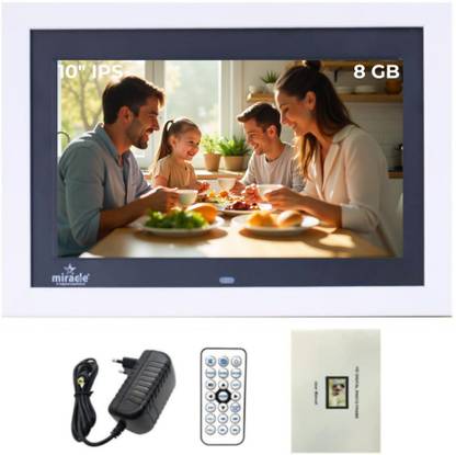 Star Miracle 10 inch IPS Digital Photo Frame with Slideshow 10 inch Digital Picture Frame with Video & Audio Support, 2GB RAM, - Perfect for Gifting
