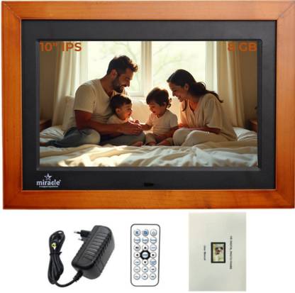 Star Miracle 10 inch IPS Digital Photo Frame with Slideshow 10 inch Digital Picture Frame with Video & Audio Support, 2GB RAM, - Perfect for Gifting