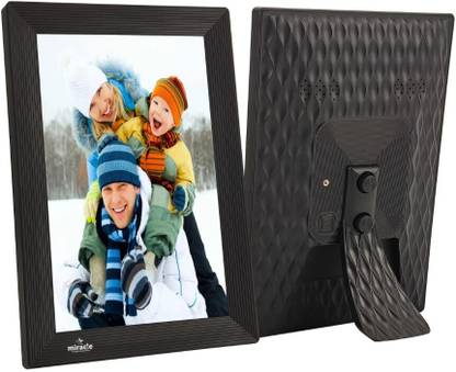 Miracle Digital 10.1" Wi-Fi Digital Photo Frame with Slideshow, Video & Audio Support. 10.1 inch Digital Picture Frame, Frameo App