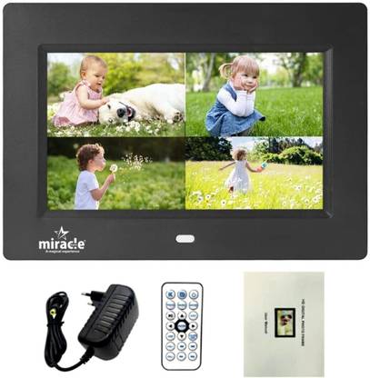 Miracle Digital Photo Frame 7 inch IPS Screen With 8 GB Memory & 2 GB Ram 7 inch Digital Picture Frame, 32 GB USB/SD Card Expandable, Remote Control