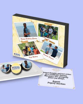 ChocolateHouse Corporate 16pcs customized chocolate gift box 11 inch Handmade corporate chocolate with personalized MSG