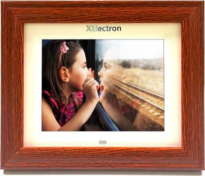 XElectron DPF805 8 inch IPS Display Digital Photo Frame BIS Certified Wooden Finish