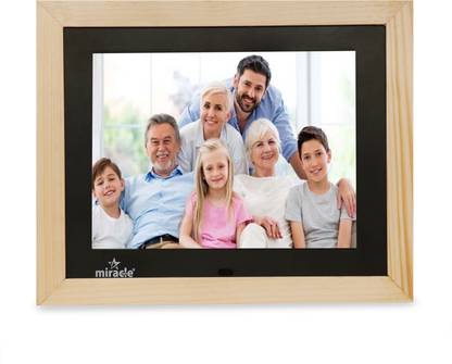 Miracle Digital 8 inch light Wooden Digital Photo Frame 8 inch IPS Display