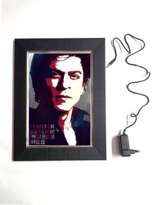 ANSHUL INTERNET SHAHRUKH KHAN LED FRAME 11.5 BY 15.55 15.5 inch LED PHOTO FRAME