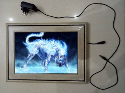 ANSHUL INTERNET , LION , 11.5* 15.5 inch LED PHOTO FRAME