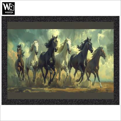 WAMIQA CREATION A4 Size Black Photo Frame Painting For Living Room, Bedroom Home Decor Frames-22 12 inch  Photo Frame