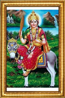 JASHVIRA Sheetla Mata 12 inch No Glass Use