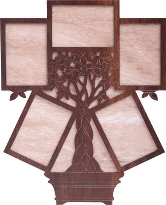 grofly Family Tree style Photo Frame,Customized 5 Photo Collage Picture Frame for gift 16 inch Memory Photo Frame for Wall,Personalized gift item, Wall Decor photo frame