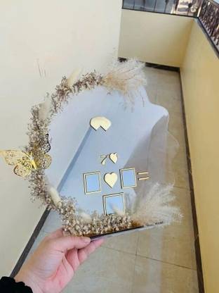 inventoo Couple Finger Print Gift| Personalized Text | Golden Metal Design 8 inch Wedding Thumb Print, Send Photo on 8989650192 and call for any details)