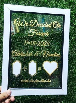 inventoo Couple Thumb Impression Gift | Wedding Thumb Print Couple 12 inch Wedding Thumb Print