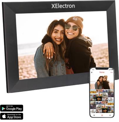 XElectron DPF1004CL 10.1 inch WiFi Digital Photo Frame IPS Touch Screen, Share Photos & Videos via Frameo App