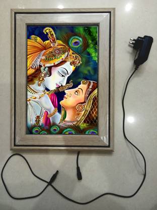 anshul internet point , KRISHNA AND RADHE JI , LED Religious Frame