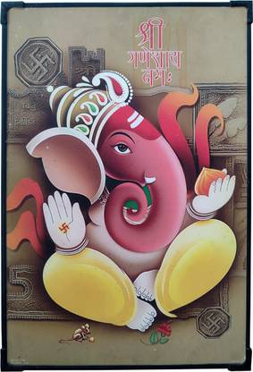 Shipra GANESH SPARKLE LAMINATED PHOTO FRAME 12 x 18 21 inch WOODEN SPARKLE